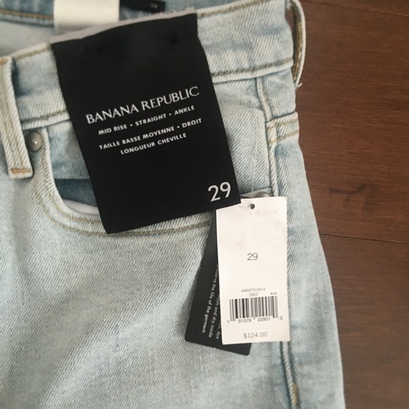 Banana republic denim mid rise light wash jeans - Picture 3 of 6